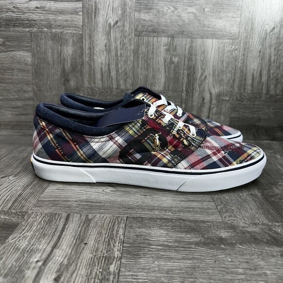 Ralph Lauren Polo Faxon X Men's size 14 Plaid Casual Shoes - Picture 1 of 8